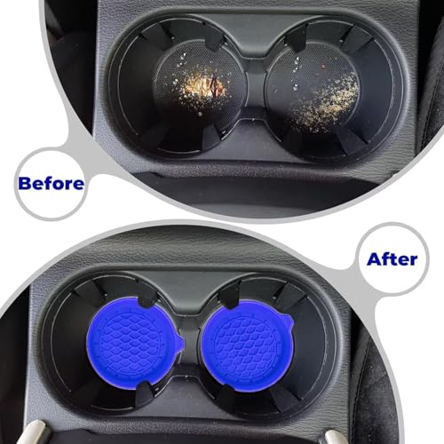 2 PCS Car Cup Coasters (Blue*2PCS / No Diamonds)