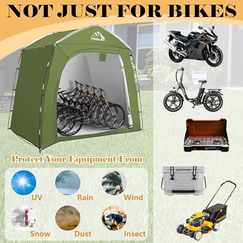 Bike Storage Tent for 4 (Arch Green - XXL for 4-5 Bikes)