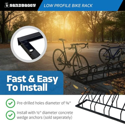 Commercial Low Profile Bike Rack (4 Capacity (Low-Profile))