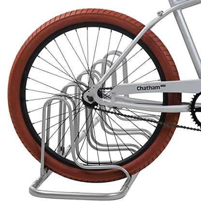 Stash Rack 2 4 & 5 Bike Floor Stand Bicycle Storage Organizer for Mountain Bike (Grey / 5 Bike)