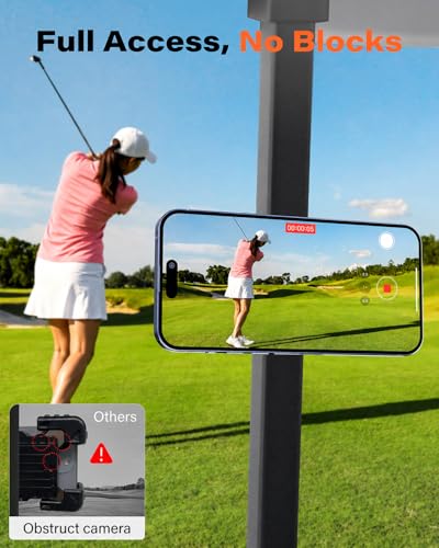 Pink Alloy Magnetic Golf Cart Phone Holder (Pink (1 Count))