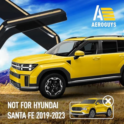Extra Durable Window Deflectors in (For Hyundai Santa Fe 24-26)