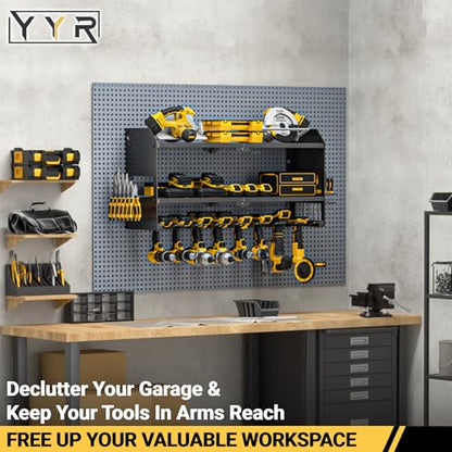 Power Tool Organizer Wall Mount (without Power Strip / Black)