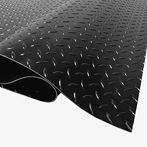 2.5mm Thick Commercial (10 Ft x 140 Ft / Diamond Midnight Black)