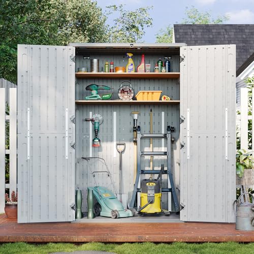 Outdoor Storage Shed (White / 64 Cu.Ft)