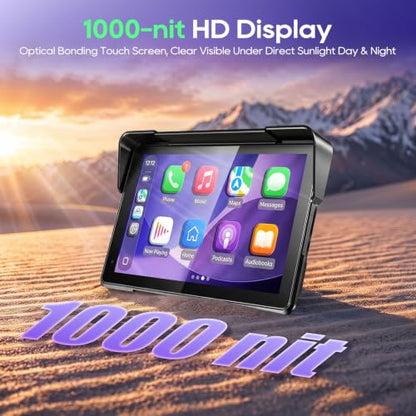 7 Inch Motorcycle CarPlay Display with TPMS (7")