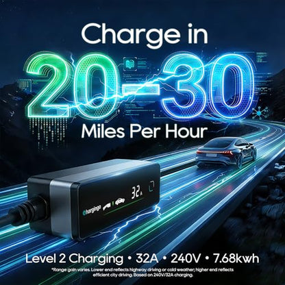 Level 2 EV Portable Charger for Tesla (Tesla-32A / 32A)