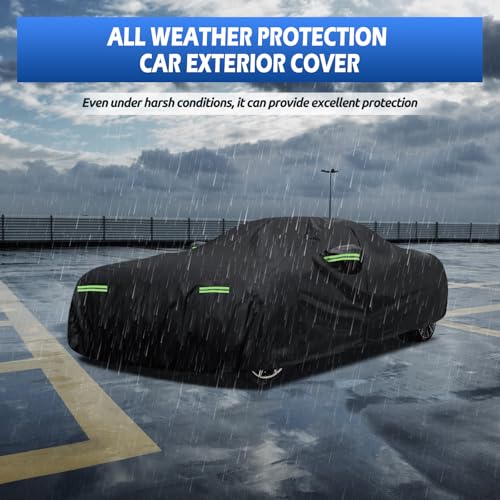 Car Cover Multi (Black / Custom Fit for Toyota Camry Honda Accord)