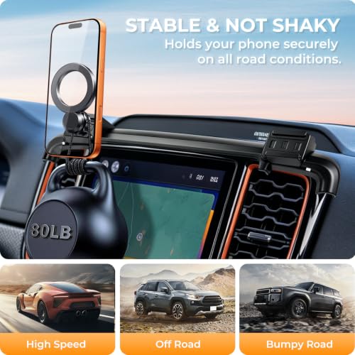 Car Phone Holder for Ford Ranger 2026 2025 2024 2023 with 12.1 (Fit for 2023-2026 Ranger, 12.1-Inch)
