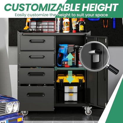 Garage Cabinet System (Black / 6 Pcs-StyleB)
