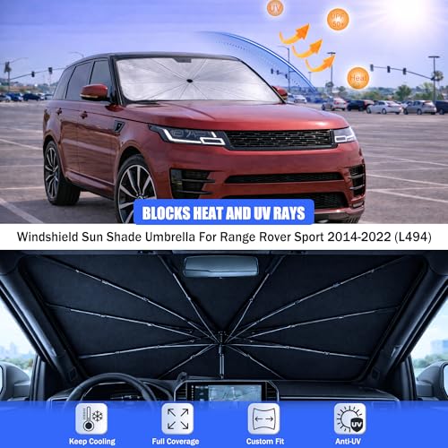 Windshield Sun Shade Umbrella for Range Rover Sport 2014 (For Range Rover Sport 2014-2022 (L494))