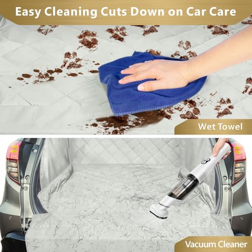 SUV Cargo Liner for Dogs (Grey / Large Extended (With Flaps) 93")