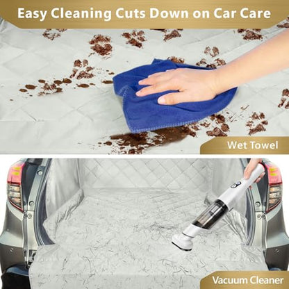 SUV Cargo Liner for Dogs (Grey / Large Extended (With Flaps) 93")