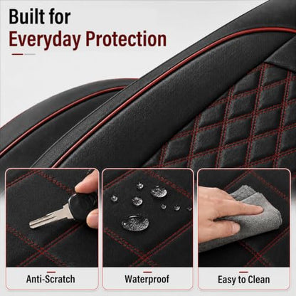 Car Seat Cover (N3 Black Red / Full Set)