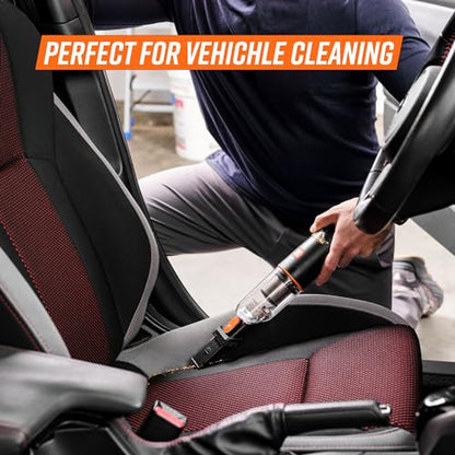 AA07V2 0901 Cordless Car Vacuum Handheld Mini Vacuum Cleaner for Car Interior Home (Cordless)