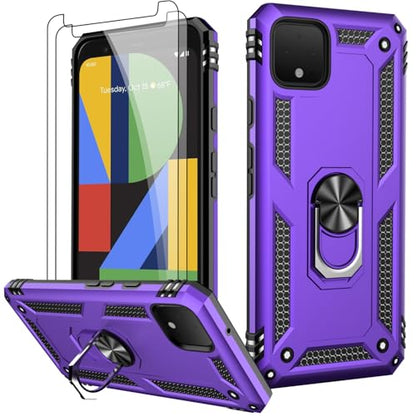 for Google Pixel 4 XL Case with Screen Protector (Purple / Google Pixel 4 XL)