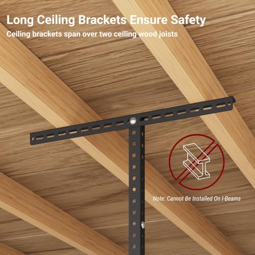 4x8ft Overhead Garage Storage Rack (Hammertone / 4x8ft)