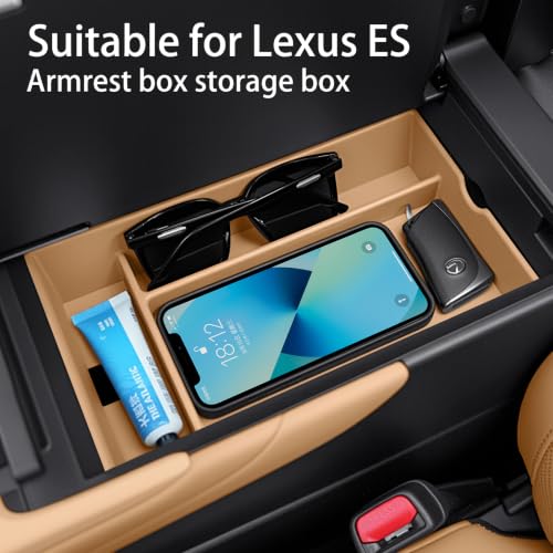 Compatible with Lexus ES350 (2026-2027ES/Storage box/brown)