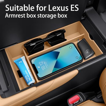 Compatible with Lexus ES350 (2026-2027ES/Storage box/brown)