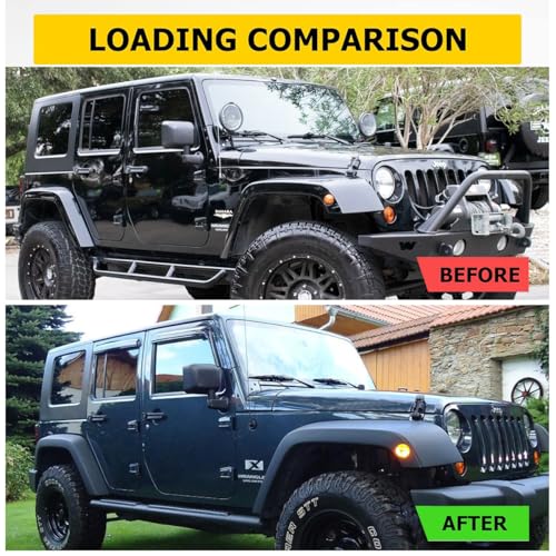 Window Visors Rain Guards for 2007 (07-18 Wrangler JK(Outside))