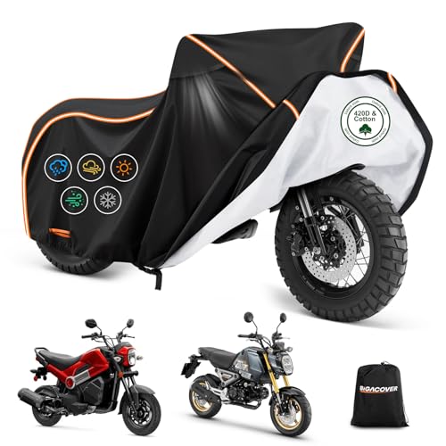 Motorcycle Cover for Honda Grom Monkey Navi Kawasaki Pro Benelli (Black / for Honda Grom MSX125)