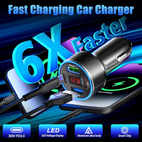 Car Charger USB C (Black)