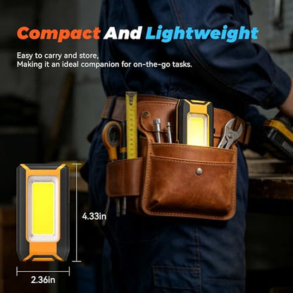 2 Pack LED Rechargeable Magnetic Work Light 1500 Lumens (Portable)