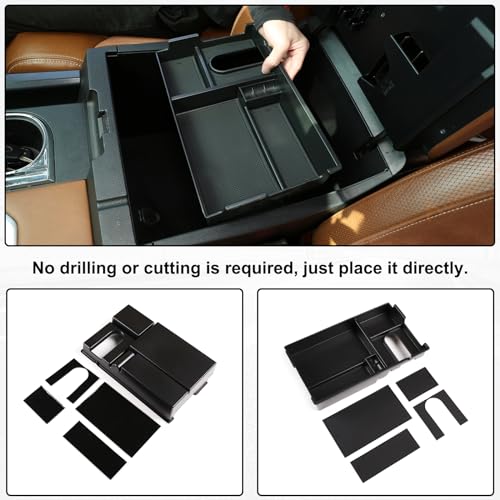 Car Armrest Box Storage Box Compatible with Toyota Tundra 2007 (Armrest Box Storage Box)