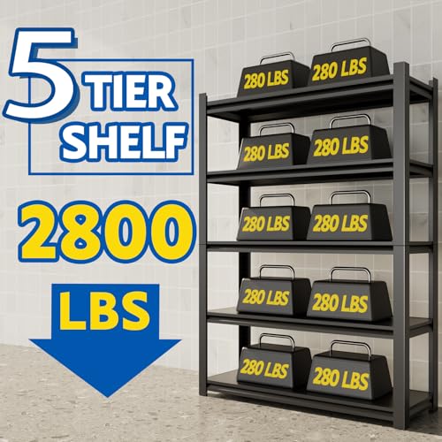 72''H Garage Shelving Heavy Duty (59'' W x 19.''7D x 72'' H)