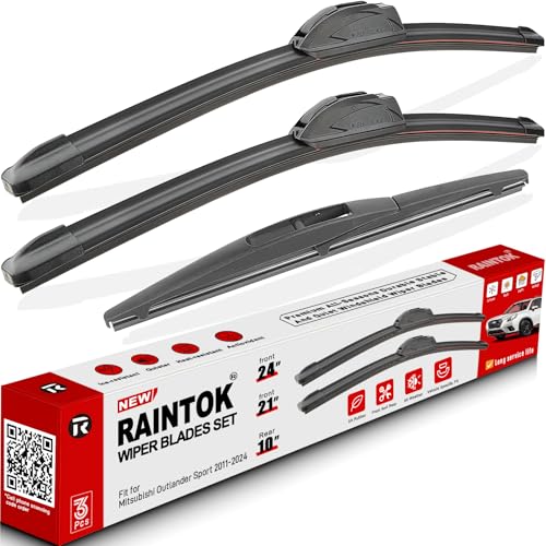 Windshield Wiper Blade Replacement for Mitsubishi Outlander Sport 2011 (24"/21"/10")