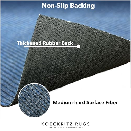 Heavy Duty Durable All Weather Indoor (4' x 10' (Rectangular) / Blue)