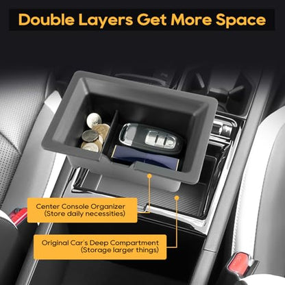 Center Console Organizer Tray for 2025 2026 K5 (2025 2026 K5 Black)