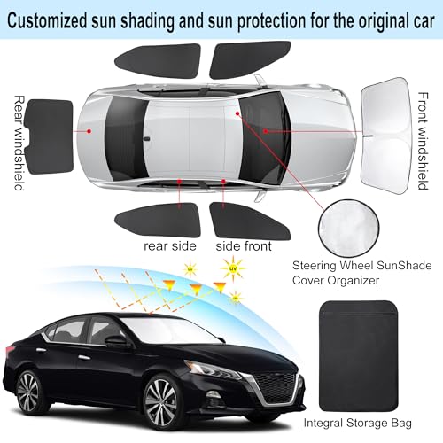 6PCS Window Shades for Nissan Altima 2019 (Nissan Altima 2019-2025)