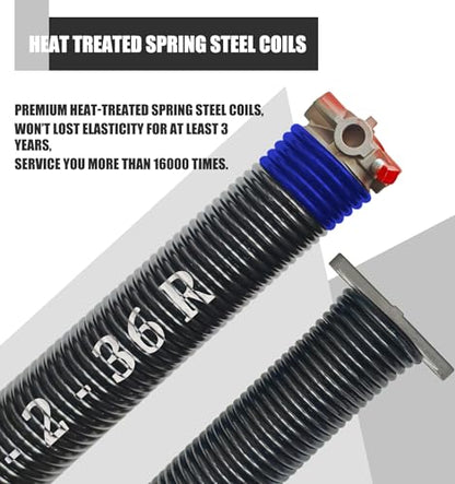 Garage Door Torsion Spring Set (.262x2x36")