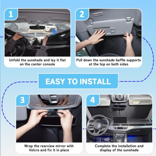 Custom Fit Windshield Sun Shade for Lexus ES 2019 (for 2019-2025 Lexus ES)