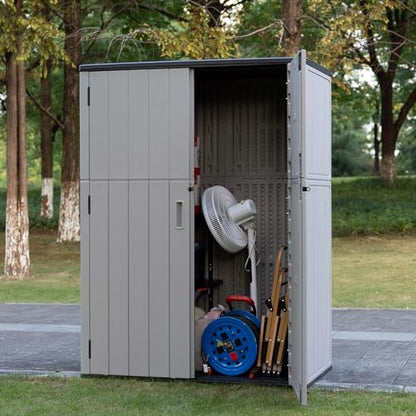 Outdoor Storage Shed Waterproof (Pale gray-57Cu.ft)