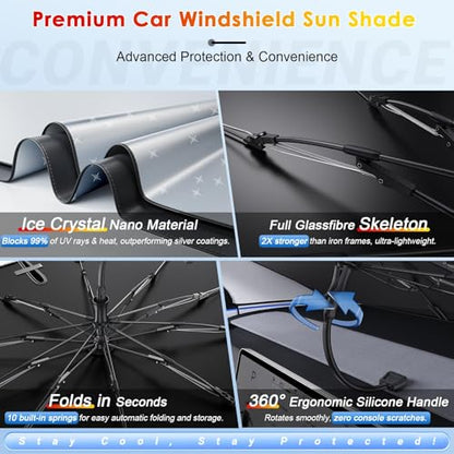 for Windshield Sunshade Umbrella for 2018 (for 2018-2026 Honda Odyssey)