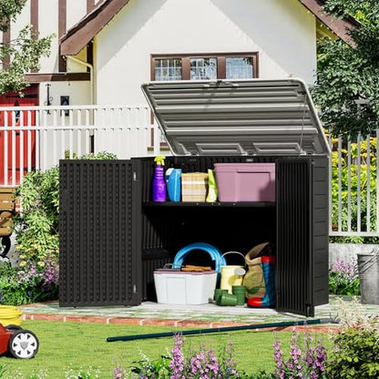 Large Outdoor Storage Shed (Gray-48 cu ft)