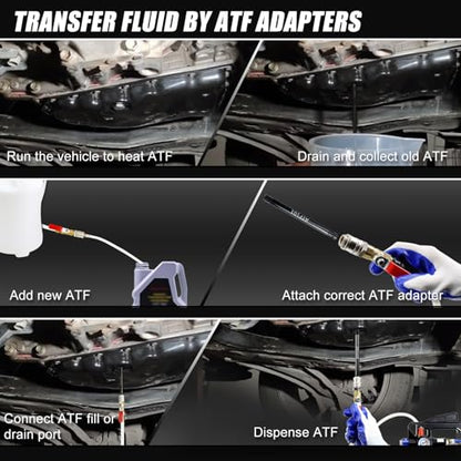 Transmission Fluid Pump Pneumatic Extractor and Dispenser Tool Kit (Blue)