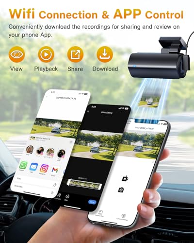 4K Dash Cam Front (Black)
