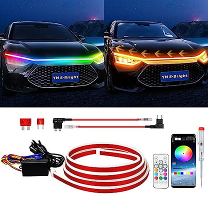 LED Hood Light Strip (Dynamic Multicolor / 79 inches)