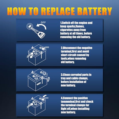 Car Start Stop Lithium Battery BCI GROUP 27 12V 80AH Car Battery with 1300CCA (Group27 Buttons)