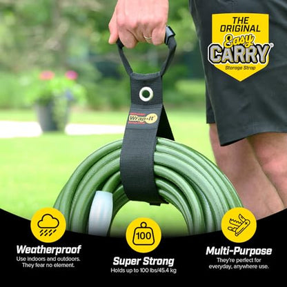 Easy Carry Wrap (48" (2 Pack) with Grommet / Black)