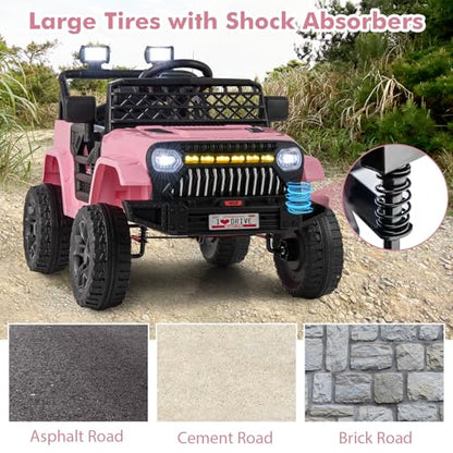 Kids Ride On Truck (Pink / 37" × 24.5" × 25.5'')