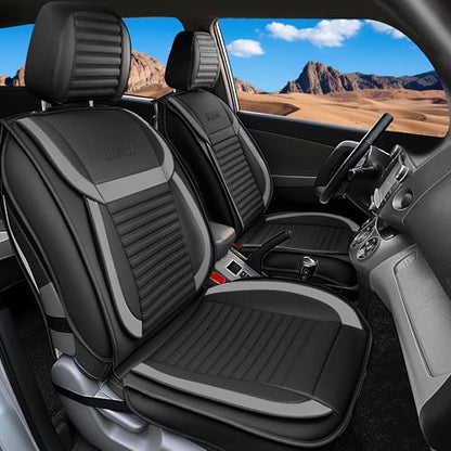 Car Seat Covers Full Set (Gray-Black / Full set)