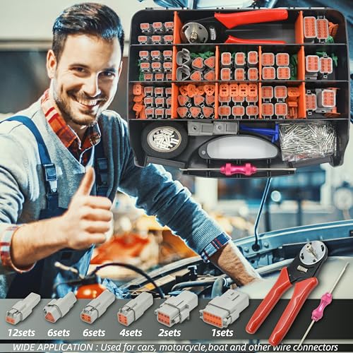 378 PCS DT Deutsch Series Waterproof Connector Kit (DT 378PCS KIT)