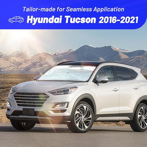 Windshield Sun Shade Umbrella for Hyundai Tucson 2016 (Fit for Hyundai Tucson 2016-2021)