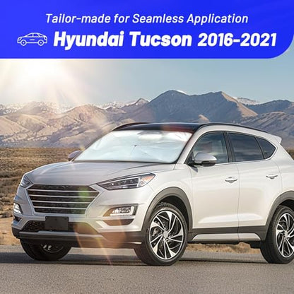 Windshield Sun Shade Umbrella for Hyundai Tucson 2016 (Fit for Hyundai Tucson 2016-2021)