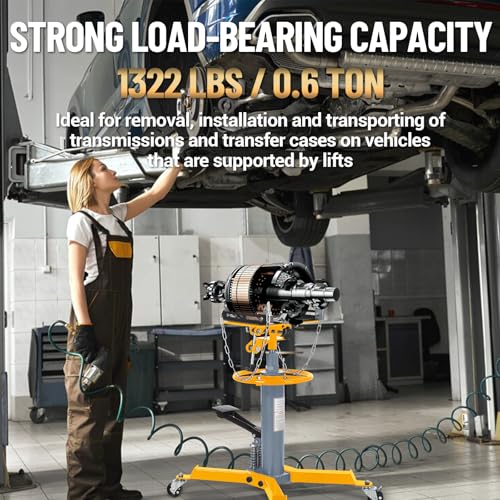 Dual Plunger Hydraulic Transmission Jack 1322lbs Capacity (1322 LBS / Yellow)