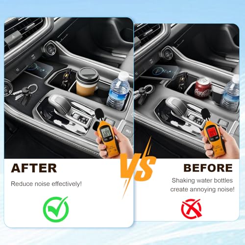 Cup Holder Insert & Wireless Charging Mat for Toyota Grand Highlander (For Grand Highlander 2024-2026 2pcs)
